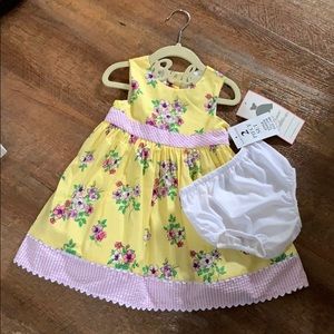 Yellow floral dress